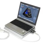 Ветеринарный УЗИ сканер LS60 - вид с ноутбуком и преобразователем