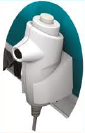 Дополнительная кнопка на рукоятке управления съёмкой Sedecal Minimal Vet позволяет дистанционно управлять светодиодной подсветкой коллиматора