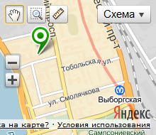 Схема проезда в Санкт-Петербурге